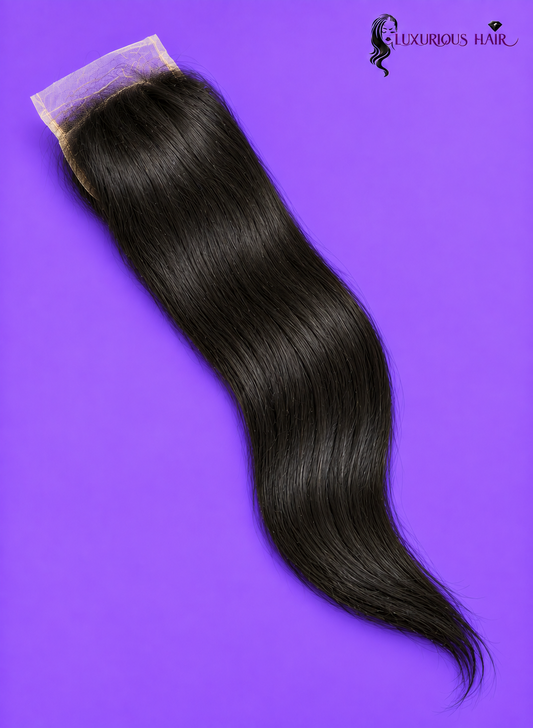 5x5 HD Straight Closure - 20 in